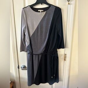 Colorblock Blouson Sandra Darren dress